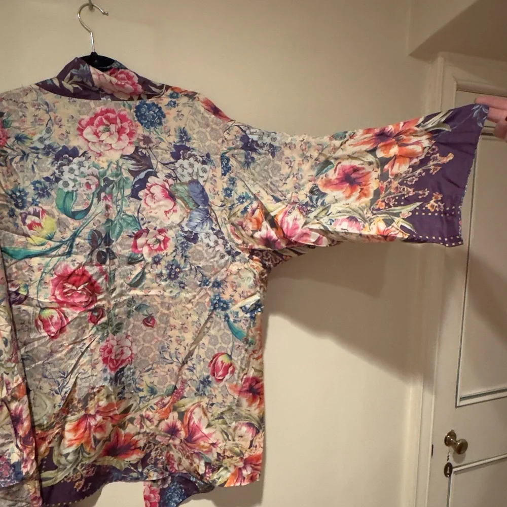 NWT Johnny Was Sz 2X Weller Topiary Hunter Kimono Reversible - Picture 9 of 16